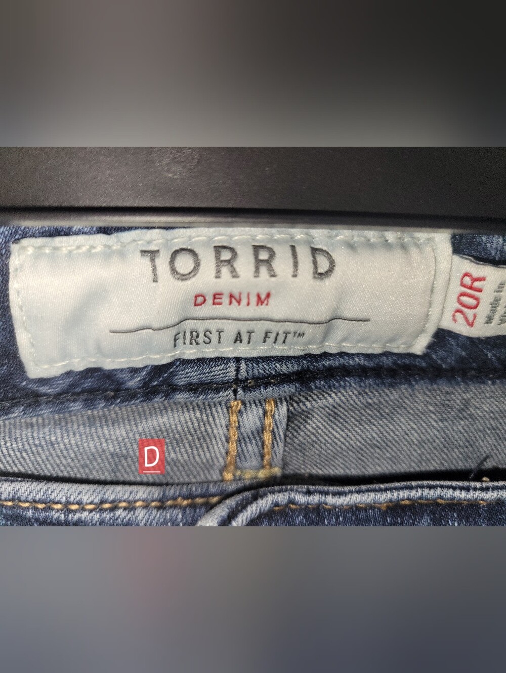 torrid Light Blue Stretch Denim Jeggings with Contrast Stitching